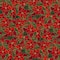 Fabric Traditions Christmas Red Poinsettia Cotton Fabric